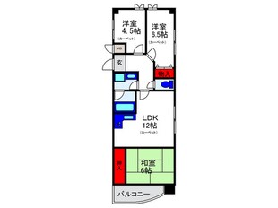 プリマベ－ラ千里園の物件間取画像